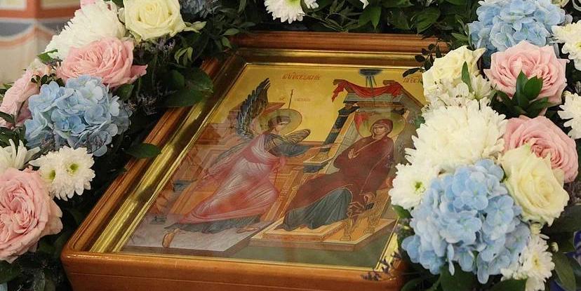 Архиерейское всенощное бдение в канун престольного праздника Благовещенского храма