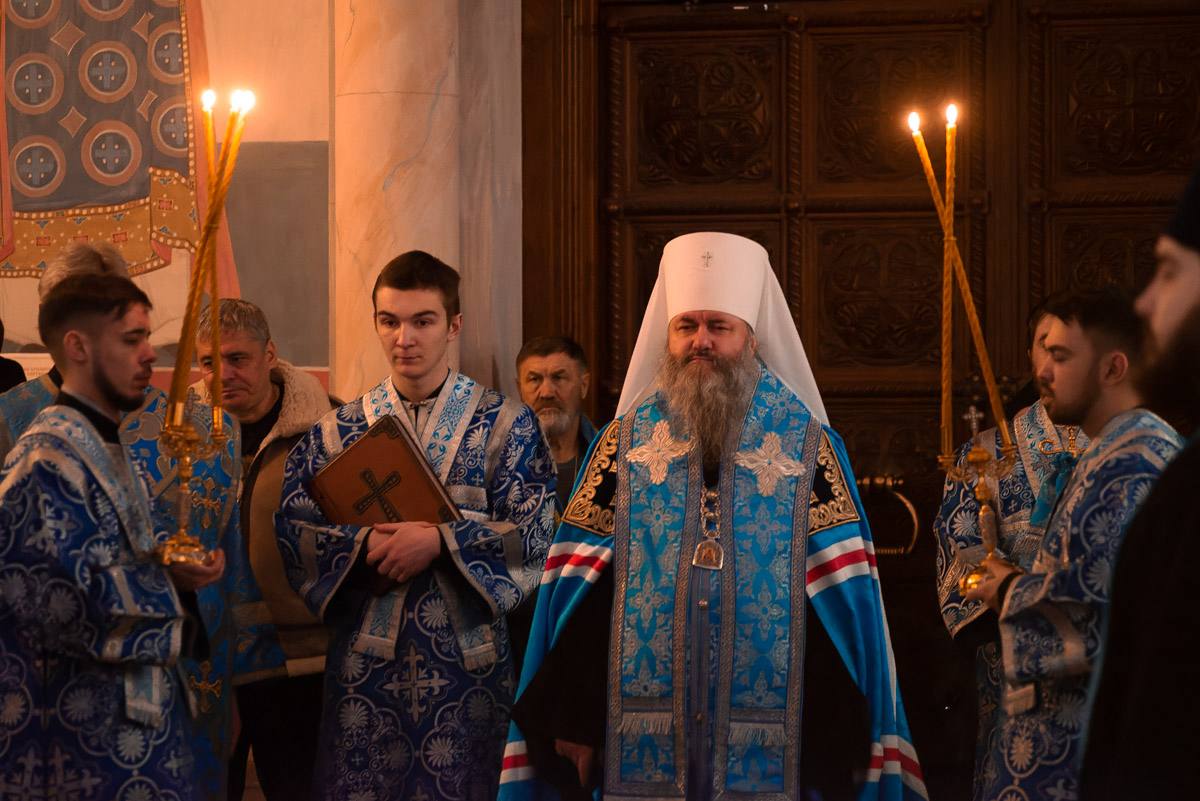 Архиерейское всенощное бдение в Софийском соборе г. Самары