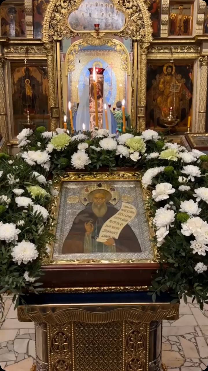 Митрополит Феодосий принял участие во всенощном бдении в канун дня памяти преподобного Сергия Радонежского