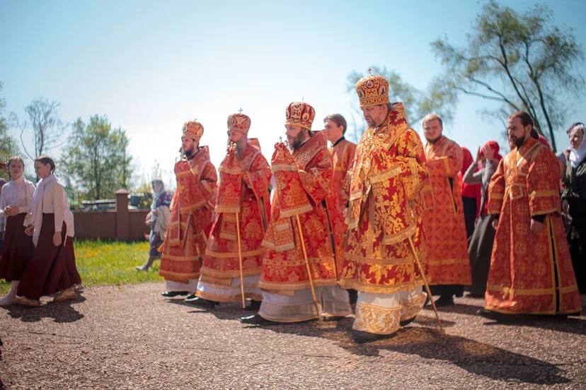 Соборное служение архиереев митрополии в Свято-Георгиевском кафедральном соборе г. Кинеля