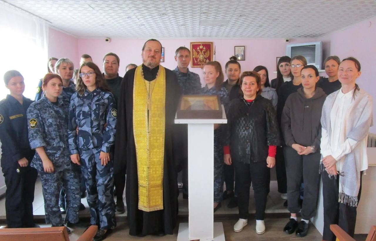 Икону преподобного Пимена Угрешского с частицей мощей принесли в учреждения УФСИН Самарской области