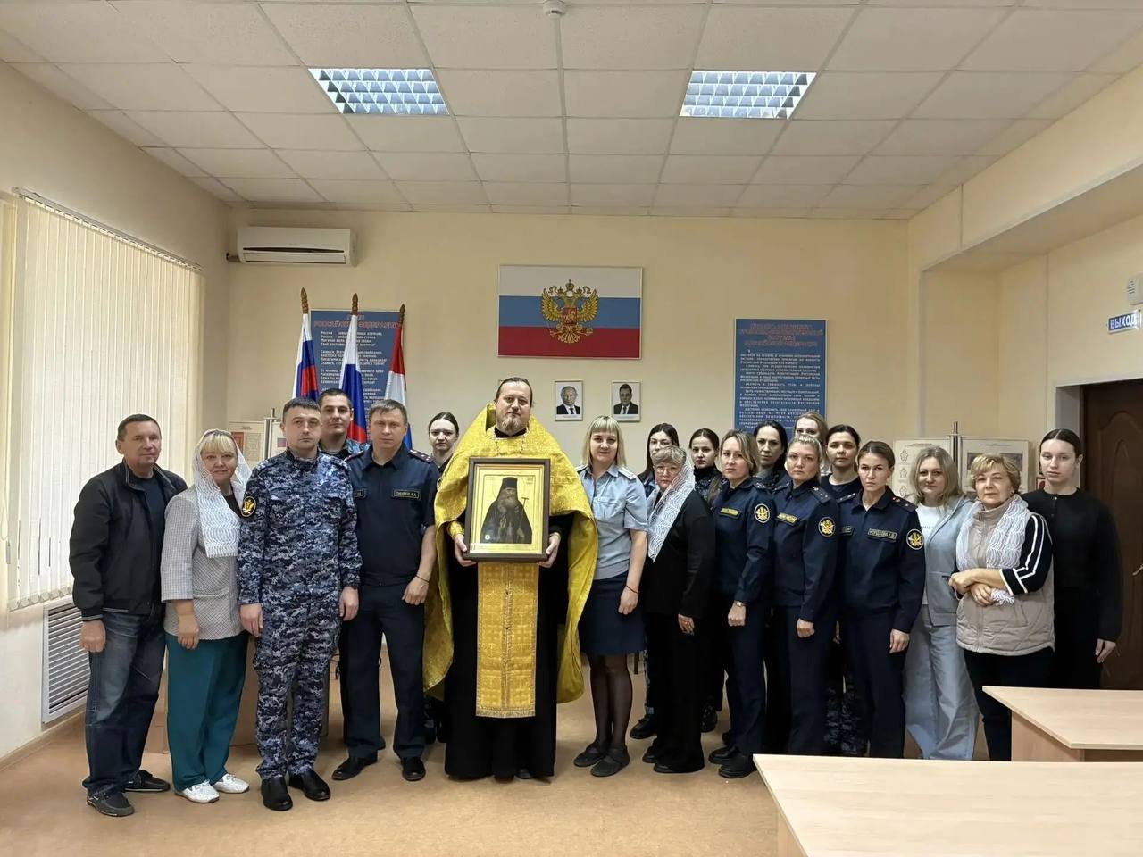 В ИК-3 Новокуйбышевска принесена икона преподобного Пимена Угрешского